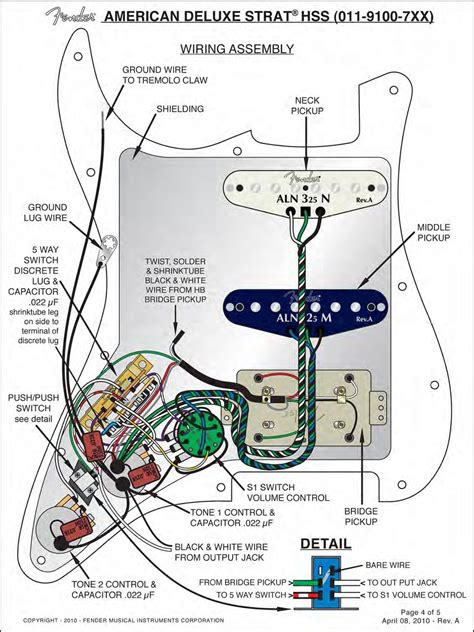 One of the main issues with adding a humbucker into a strat, is that different pickups often require different pot values. Unique Wiring Diagrams Guitar Hss #diagram #diagramsample #diagramtemplate #wiringdiagram # ...