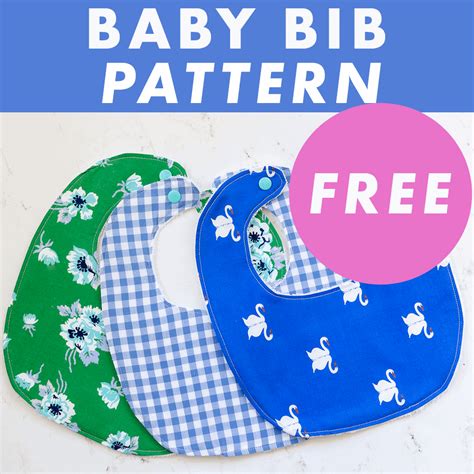Baby Bib Pattern Free Sewing Pattern In Four Sizes Coral Co