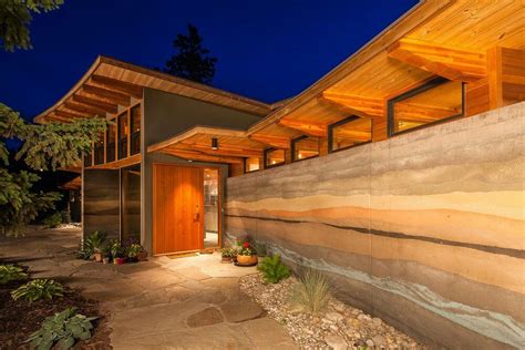 Rammed Earth Homes Rammed Earth Wall Passive Solar Homes Beautiful