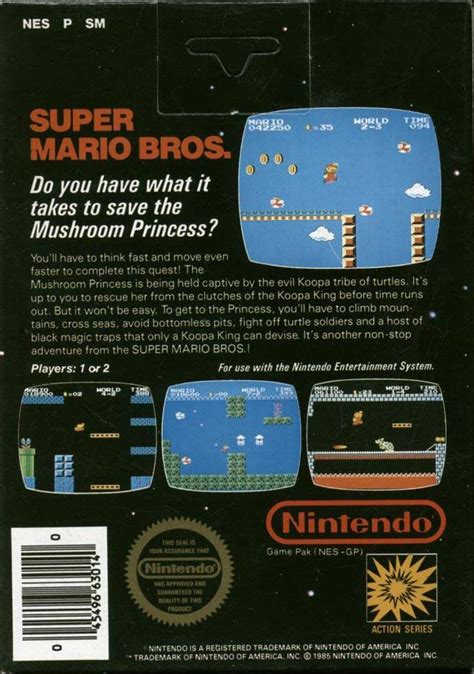 Classic Nes Series Super Mario Bros Box Shot For Game Boy Advance
