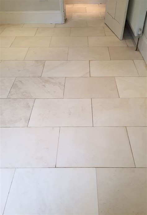 Deep Cleaning White Limestone Tiles In A Oxfordshire Kitchen Tiling