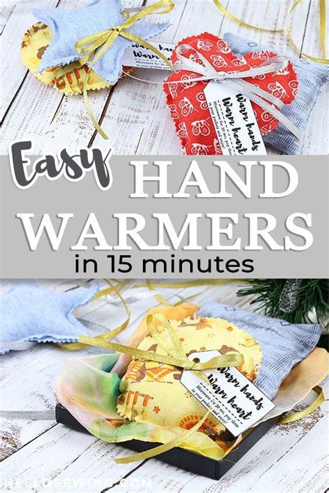 Easy Diy Rice Hand Warmers In 5 Minutes Diy Hand Warmers Hand