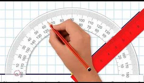 how to use protractor to draw angles