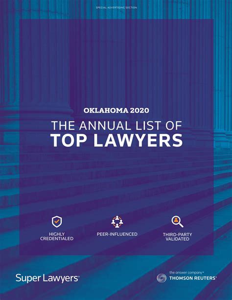 Oklahoma 2020 The Annual List Of Top Lawyers By Oklahoma Magazine Issuu