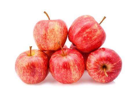 Premium Photo Gala Apples On White Background