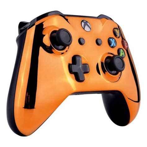 Chrome Orange Xbox One S Custom Un Modded Controller Unique Design Ebay