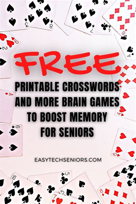 Free Printable Brain Games To Boost Memory For Seniors Brain Games For Adults Memory Games