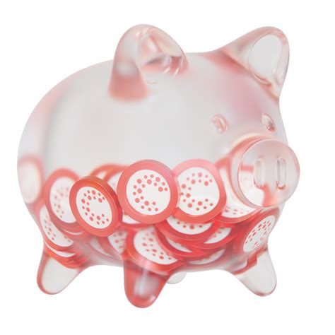 Casper Cspr Clear Glass Piggy Bank With Decreasing Piles Of Crypto