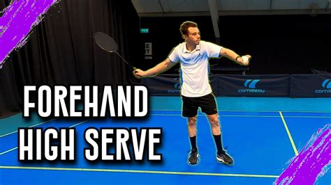 Badminton Forehand High Serve Do You Do This Youtube
