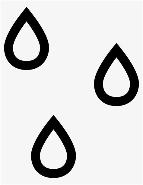 Raindrops Outlines Weather Symbol Of Water Drops Comments Rain Drops