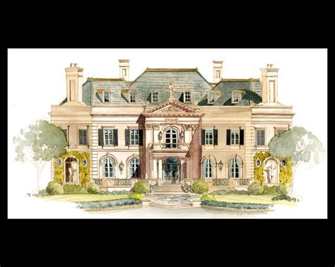 Stephen Fuller Designs Neoclassical Mansion Drawings Mansions