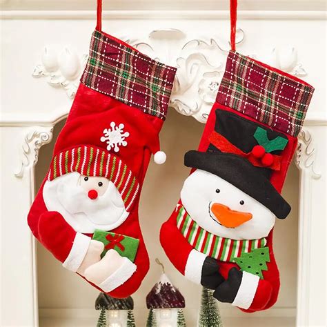 Wholesale Christmas Decoration T Bag Christmas Socks Large Size