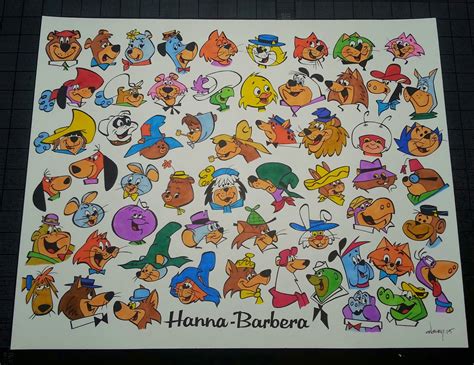 29999 Hanna Barbera Tv Stars Original Art 18x24
