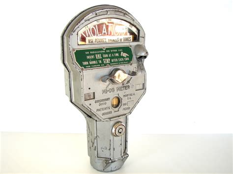 Vintage Parking Meter Pennies Nickels Dimes Industrial