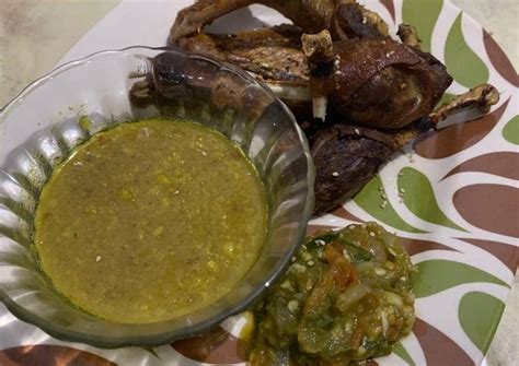 Resep membuat bebek goreng plus sambal bahan: Resep Bebek Goreng Sambel Ijo Surabaya - Foody Bloggers