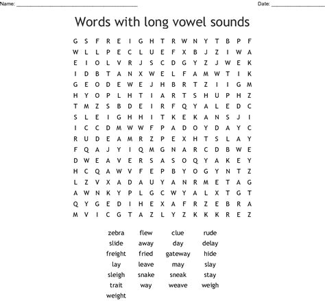 Free Printable Vowel Chart Printable Word Searches Porn Sex Picture