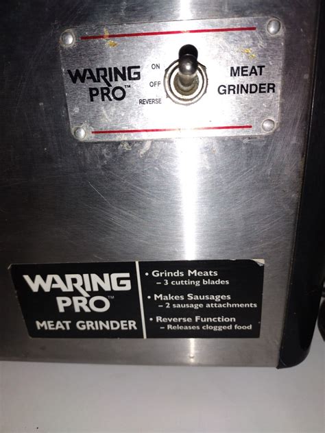 Waring Pro Meat Grinder Model Mg100 Grinds Meat Makes Sausage W Food