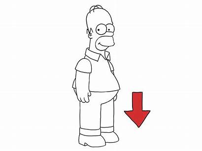 Simpson Homer Draw Step