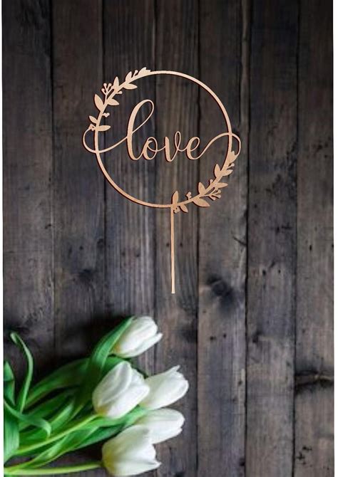 Love Cake Topper Engagement Cake Topper Rustic Wedding Cake Etsy Engagement Cake Toppers