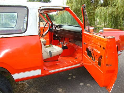 1974 Dodge Ramcharger Suv 2 Dr Convertible Pop Top Mega Rare 12 Door