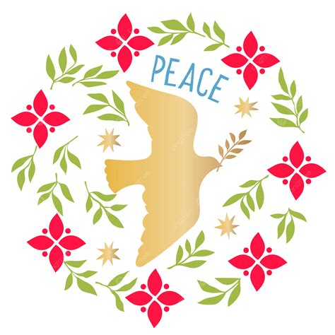 Christmas Dove Peace On Earth Vector Dove Christmas Peace Png And