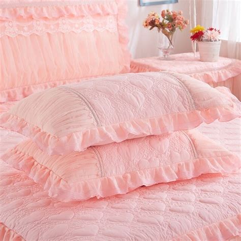 Luxury 2pcs 48x74cm Solid Color Pillow Covers Rectangle Bed Pillow Case Decorative Cotton