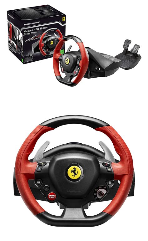 Thrustmaster ferrari 458 rw spider racing wheel pedals for. Super Car: Thrustmaster Ferrari 458 Spider Racing Wheel For Xbox One On Pc