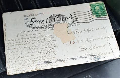 Dated 1920, a Postcard Finally Gets Delivered - The New York Times