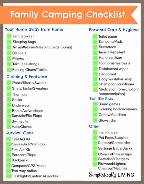 Camping With Kids Free Printable Packing List Our Handcrafted Life 5