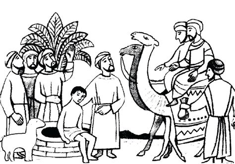 Joseph And His Brothers Coloring Page Sketch Coloring Page