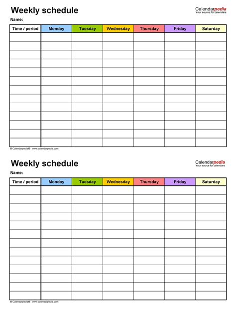 Best Create A Two Week Calendar In 2020 Weekly Calendar Template