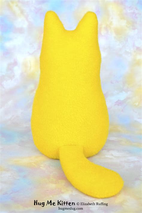 Yellow Stuffed Toy Hug Me Kitten Ruffings Cat Art Dolls And Hug Me