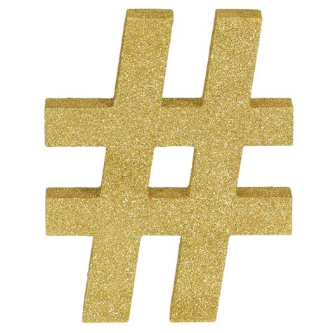 Hashtag Symbol Party Decorations - MDF Sign