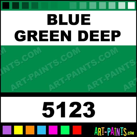 Blue Green Deep Matte Acrylic Paints 5123 Blue Green Deep Paint