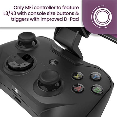 Rotor Riot Mfi Certified Gamepad Controller For Iphone Wired With L3