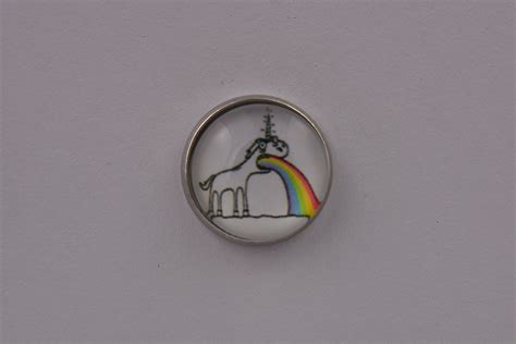 Sick Rainbow Unicorn Lapel Pin Badge Cool Lapel Pin