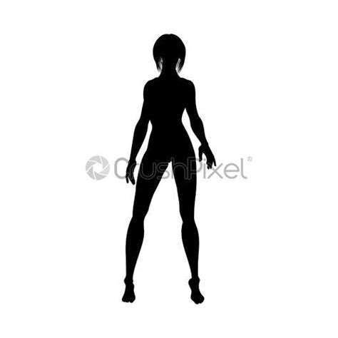 Naked Sexy Girls Silhouette Stock Vector Crushpixel