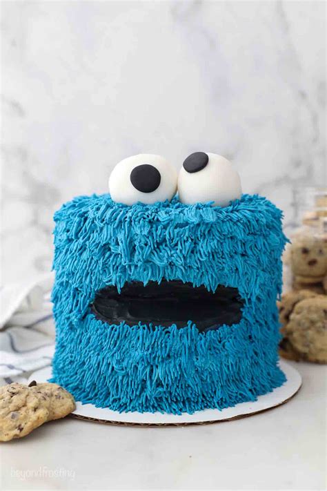 Cookie Monster Birthday Cake Easy Smash Cake Beyond Frosting