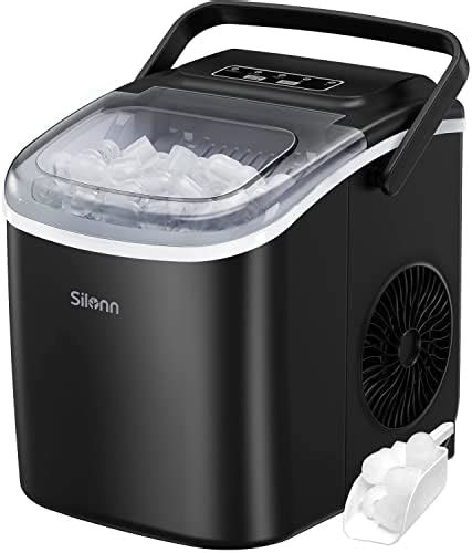 Silonn Ice Makers Countertop Protable Ice Maker Machine With Handle