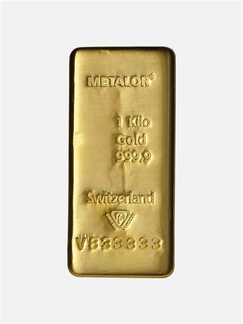 Metalor Kilo Gold Bullion Bar Alsayed Jewellery