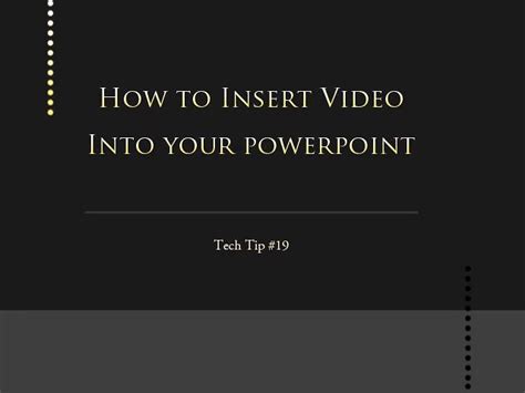 How To Insert Video In Powerpoint