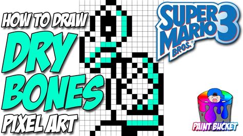 How To Draw Dry Bones From Super Mario Bros 3 Nintendo Smb3 Pixel