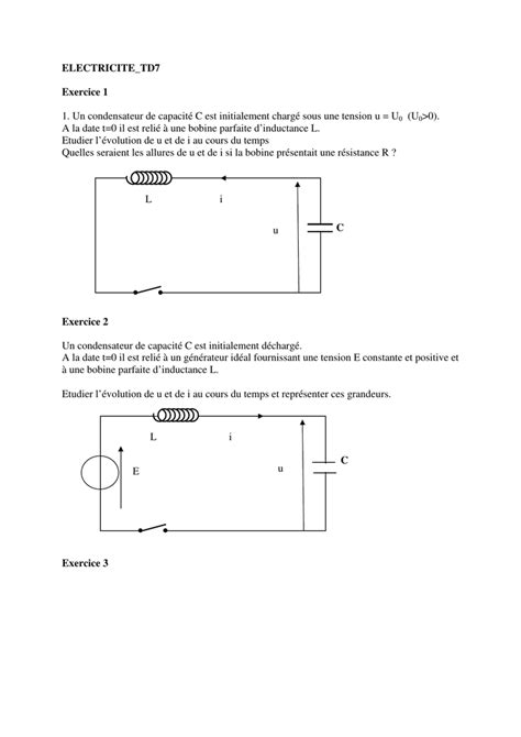 Pdf Exercices Corrigés Association De Condensateurs Pdf Télécharger Download