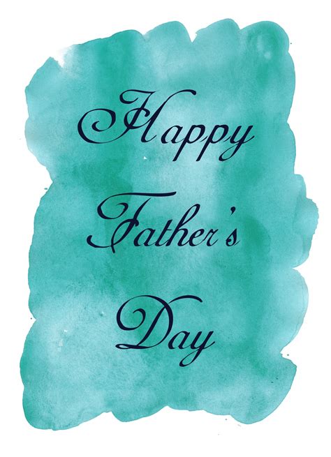 Fathers Day Teal Watercolor Free Stock Photo Public Domain Pictures