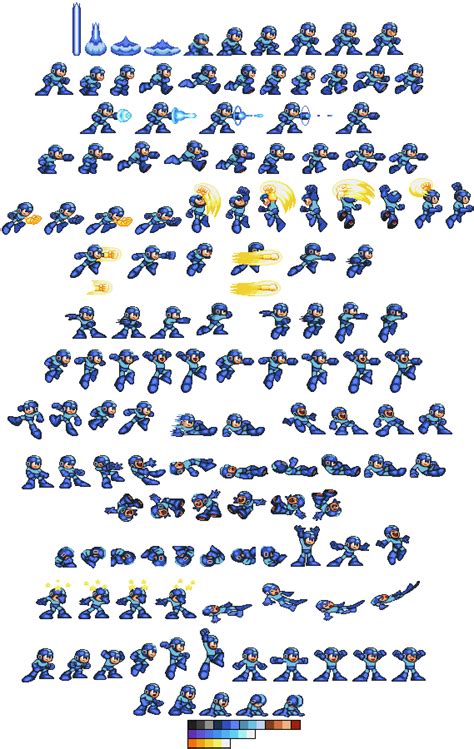 Megaman X Complete Sprite Sheet Bxedom