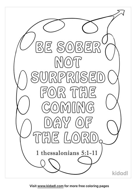 Free 1 Thessalonians 51 11 Coloring Page Coloring Page Printables