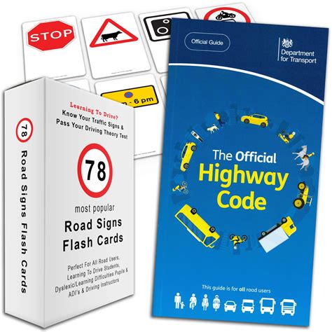 Buy The Highway Code 2022 Uk Book 78 Road Signs Flash Cards Know