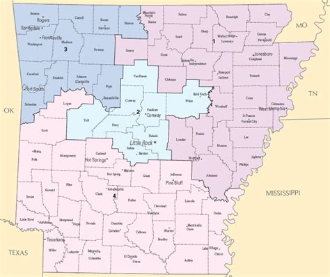 Arkansas District Judges Council Congressional Districts