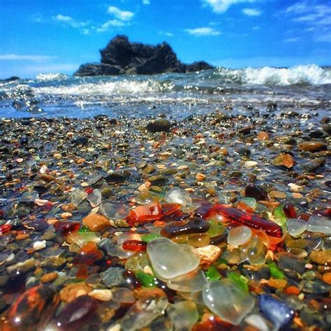 California Sea Glass Beach Sea Glass Sea Glass Art