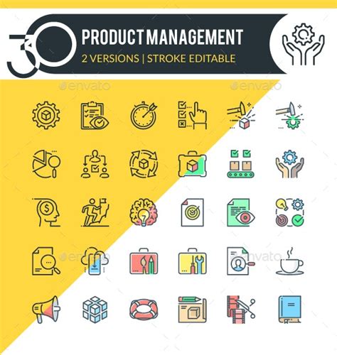 Product Management Icons By Kalashnyk Graphicriver